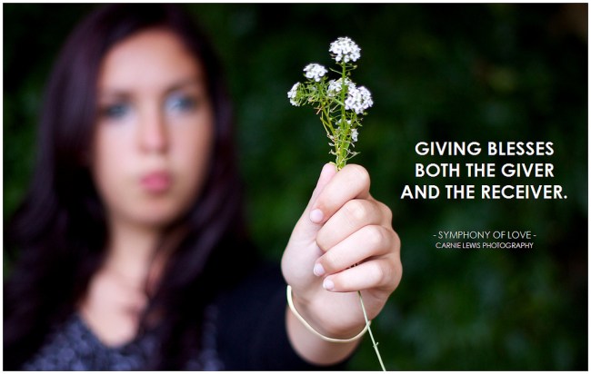 Giving Blesses by Flickr User Pictoquotes
