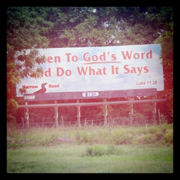 God's Billboard by Flickr user Kevin Hale aka roundedbygravity, CC License = Attribution, Share Alike