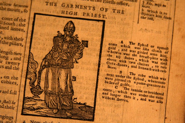 High Priest Garments by Flickr User Michael Reeve, CC License = Attribution, Noncommercial, Share Alike