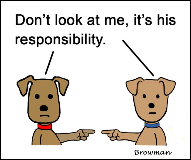 Not My Responsibility by Flickr User Jean Browman aka cheerfulmonk, CC License = Attribution, Noncommerical, Share Alike