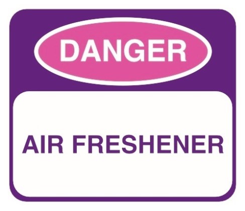 Air Freshener Warning by Flickr User Environmental Illness Network, CC License = Attribution, Noncommercial, No Derivative Works