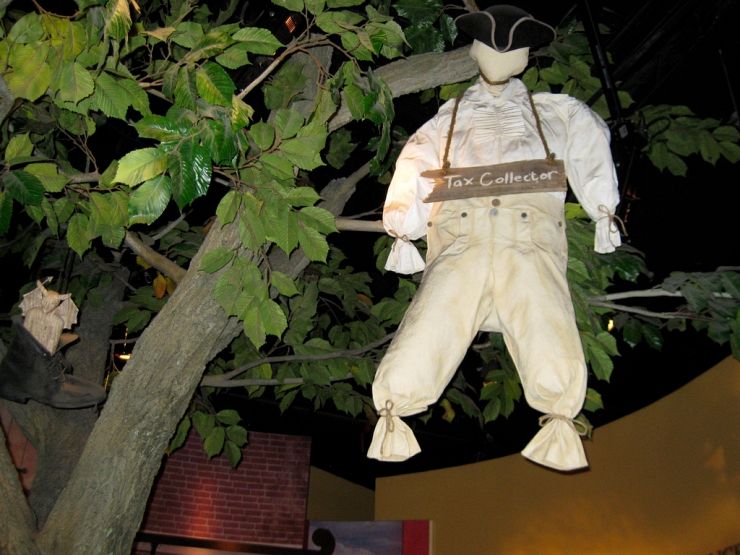 Tax Collector Strung Up by Flickr User Rosa Say, CC License = Attribution, Noncommercial, No Derivative Works