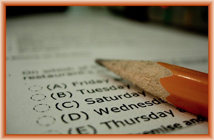Exams Start Now by Flickr User Ryan M aka shinealight, CC License = Attribution, Share Alike