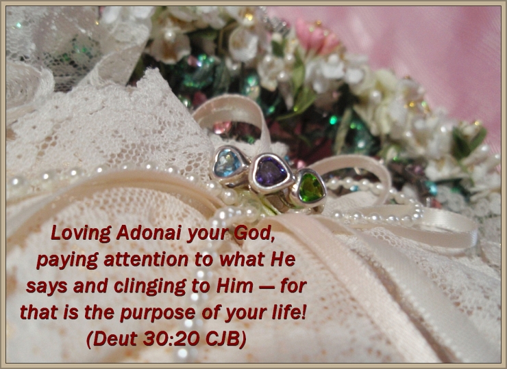 Hearts and Lace with CJB Scripture Deut 30-20 by Crystal A Murray, CC License = Attribution, Noncommercial, Share Alike