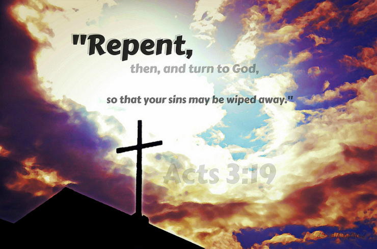 Repent, Then, And Turn to God by Flickr User Sharon of Art4TheGlryOfGod, CC License = Attribution, No Derivative Works